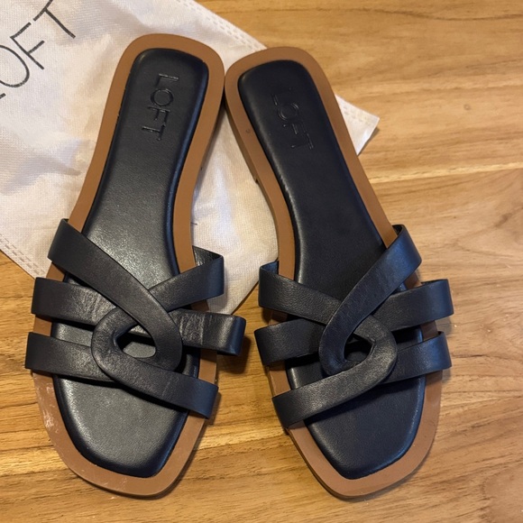 LOFT Black Strappy Women's Sandals - Picture 2 of 4
